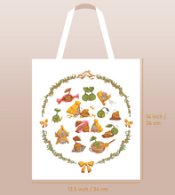 Load image into Gallery viewer, Original digital artwork for the Korpokkur tote bag. To help inform you of what you&#39;re getting yourself into.
