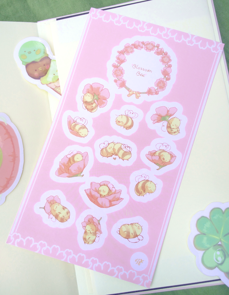 Blossom Bee Sticker Sheet