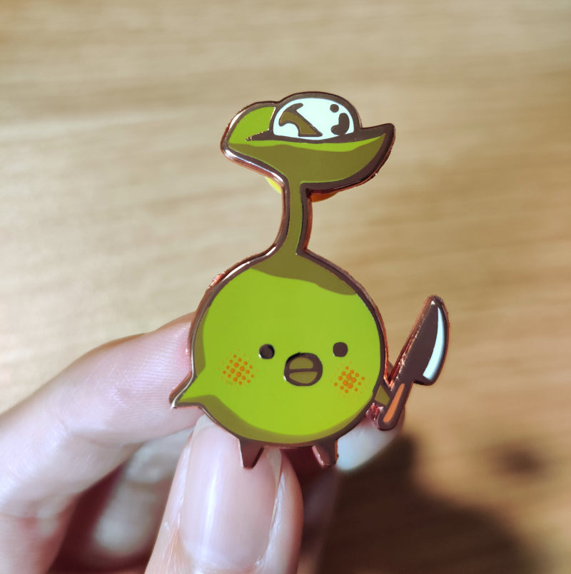 Knife Wielding Enamel Pin